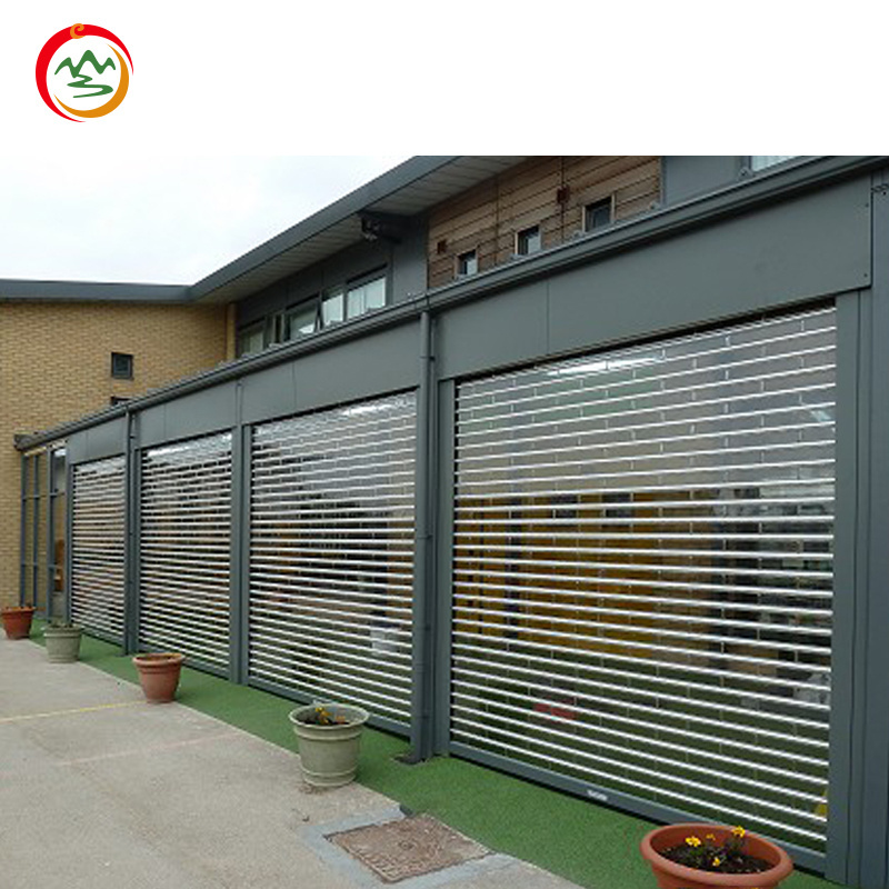 Commercial Polycarbonate Transparent Slat Roller Shutter Door