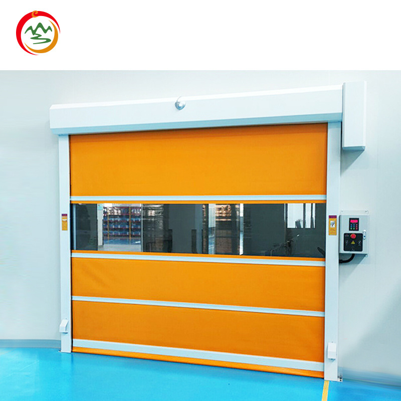 Automatic pvc plastic sliding door industrial fast rolling shutter door for warehouse