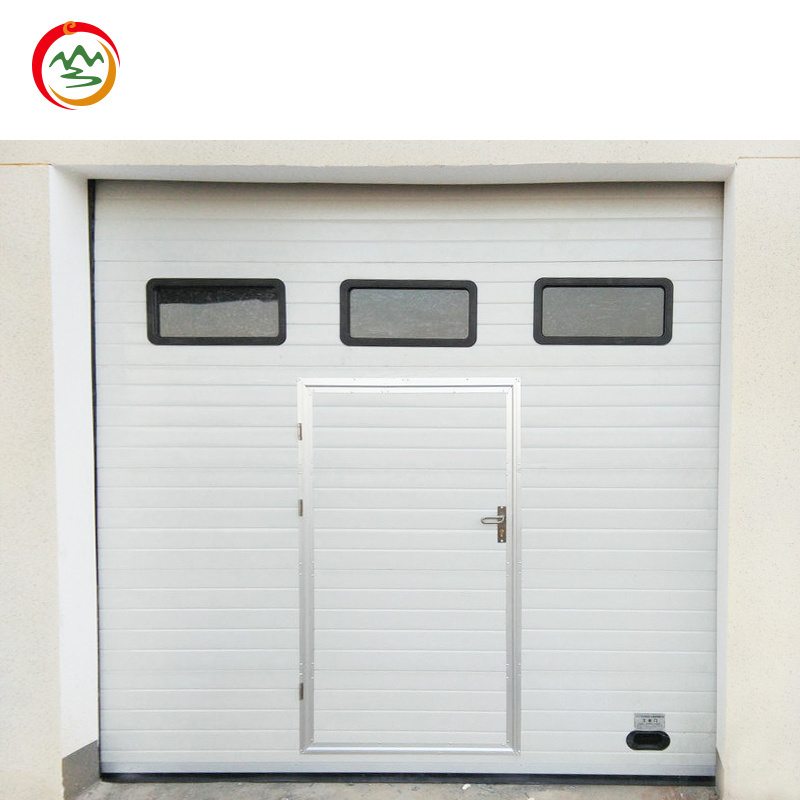 insulated industrial cold chain logistics warehouse door Commercial Automatic Sectional Industrial Door With Pedestrian Door