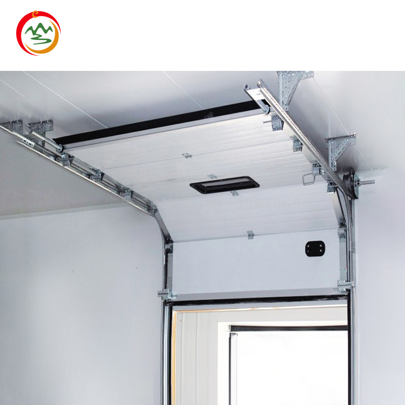 Industrial Automatic Overhead Steel Insulated Vertical Lifting Sliding Metal  Steel Sectional insulation Door for Warehouse