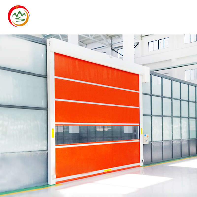 Automatic pvc plastic sliding door industrial fast rolling shutter door for warehouse