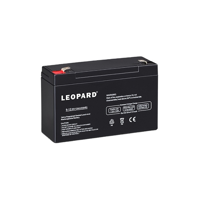 Leopard Rechargeable 6v 7ah Storage 20hr 6v7ah Kids Car Vrla Price Ups Agm Manufacturers Lead Acid Battery