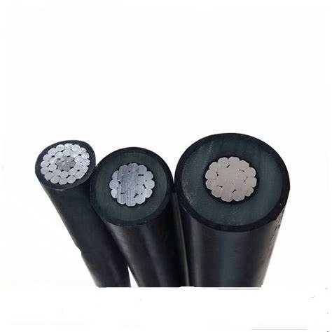 ACSR/AAC/XLPE/HDPE ICEA S-66-524 Tree Wire 15 Kv 2-layer Black Aluminum HDPE Medium Voltage XLPE Power Cable