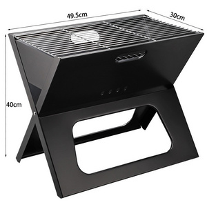 Portable charcoal grill X Shape Folding Charcoal Bbq Grill for Outdoor Picnic, Patio