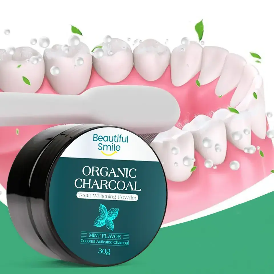 Wholesale Professional Oral Care Different Flavor Activated Charcoal Teeth Whitening Powder Charcoal