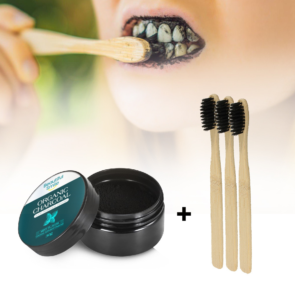 Wholesale Professional Oral Care Different Flavor Activated Charcoal Teeth Whitening Powder Charcoal