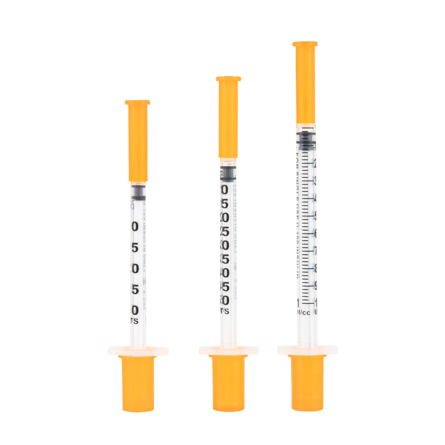 Disposable Medical Products Insulin Syringe 29g 30g Needle Sterile Luer Slip PE/Blister Package CE ISO