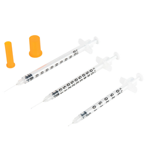 Disposable Medical Products Insulin Syringe 29g 30g Needle Sterile Luer Slip PE/Blister Package CE ISO