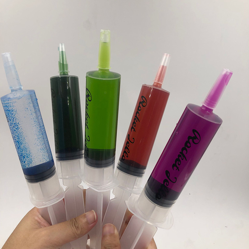 Huafu Ce Approved High Quality Standard Plastic Different Colors Jello Shot Syringe With Tip Cap 2 Oz For Party