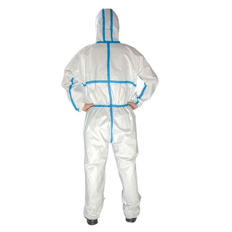 Waterproof  Chemical  Resistant Safety Protective  Non-Woven Coveralls Type 5/6 Buzos Desechables Disposable Overalls