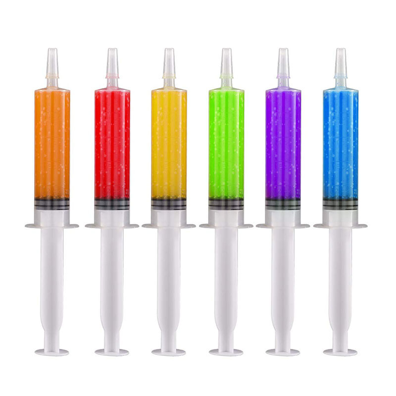 Huafu Ce Approved High Quality Standard Plastic Different Colors Jello Shot Syringe With Tip Cap 2 Oz For Party