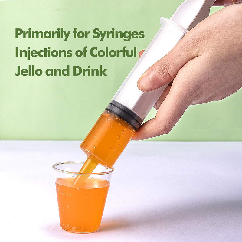 Huafu Ce Approved High Quality Standard Plastic Different Colors Jello Shot Syringe With Tip Cap 2 Oz For Party