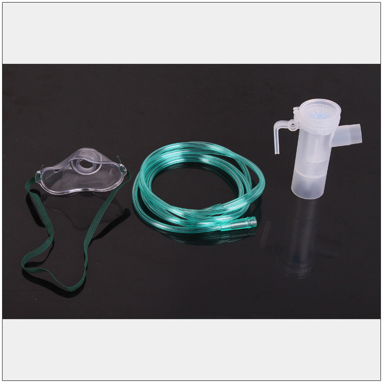 Special Grade Pvc Adjustable Elastic Adult And Child Strap Medic Rebreather Oxygen Nebulizer Mask With Tubing