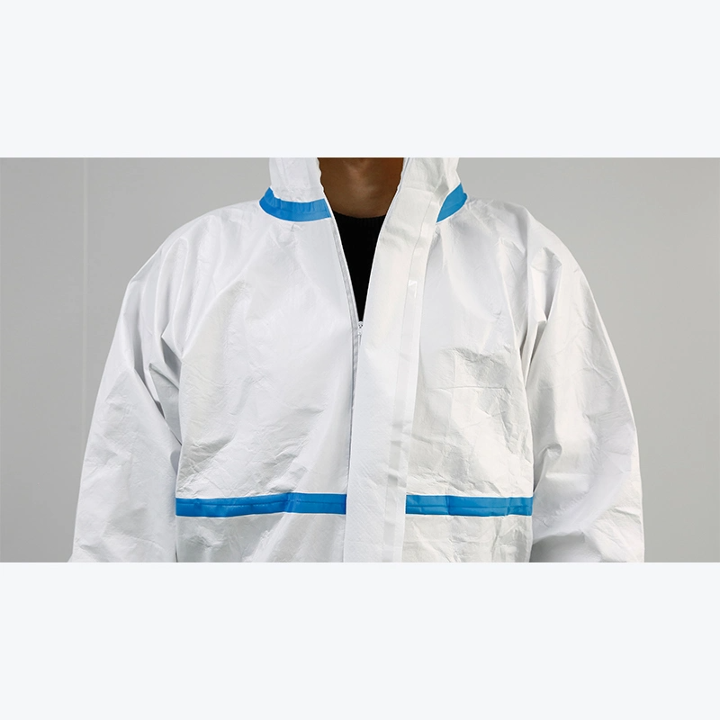 Waterproof  Chemical  Resistant Safety Protective  Non-Woven Coveralls Type 5/6 Buzos Desechables Disposable Overalls