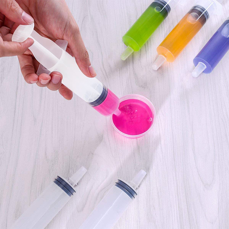 Hot Sale 20ml 50ml 60ml 100ml White Reusable Plastic Jello Shot Syringes