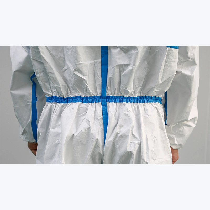 Waterproof  Chemical  Resistant Safety Protective  Non-Woven Coveralls Type 5/6 Buzos Desechables Disposable Overalls