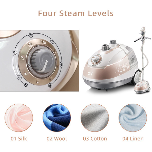 HG Electric Upright Fabric Steamer with Garment Hanger Vertical Steam Iron Stand Garment Steamer for Clothes