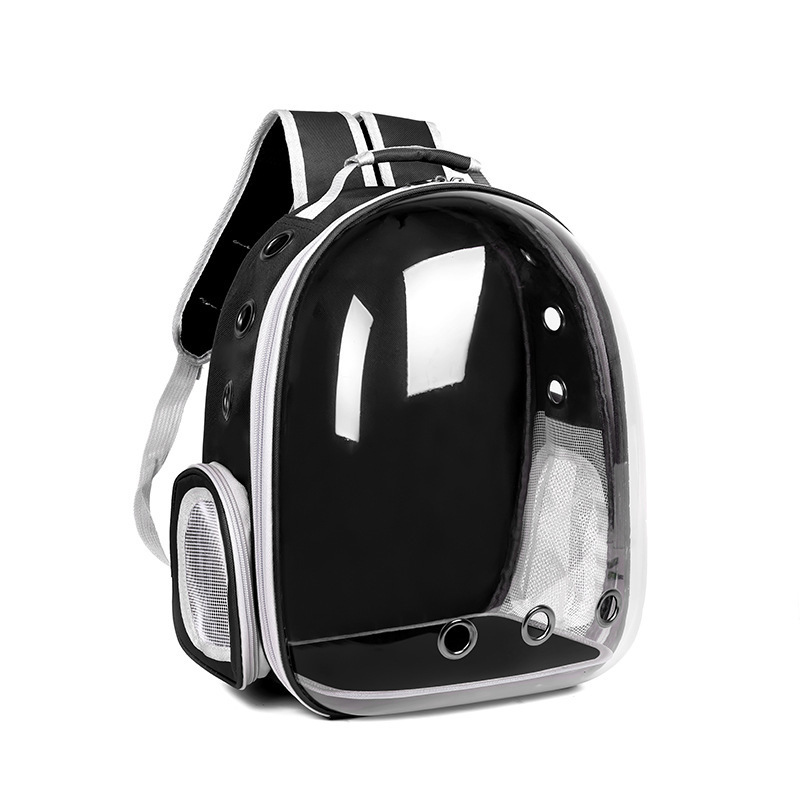 WholesaleTransparent Cat Bag Go Out Portable Pet Bag Comfortable Shoulder Space Capsule Cat clear backpack