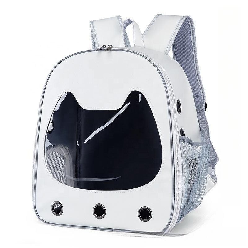 Pet Backpack Travel Breathable Dog Pet Bag Outdoor Large Space Visible Cat Bag Pet Carrier Customized