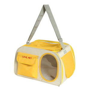 Wholesale pet cage Oxford breathable portable collapsible cat bag outdoor travel pet bag dog accessories