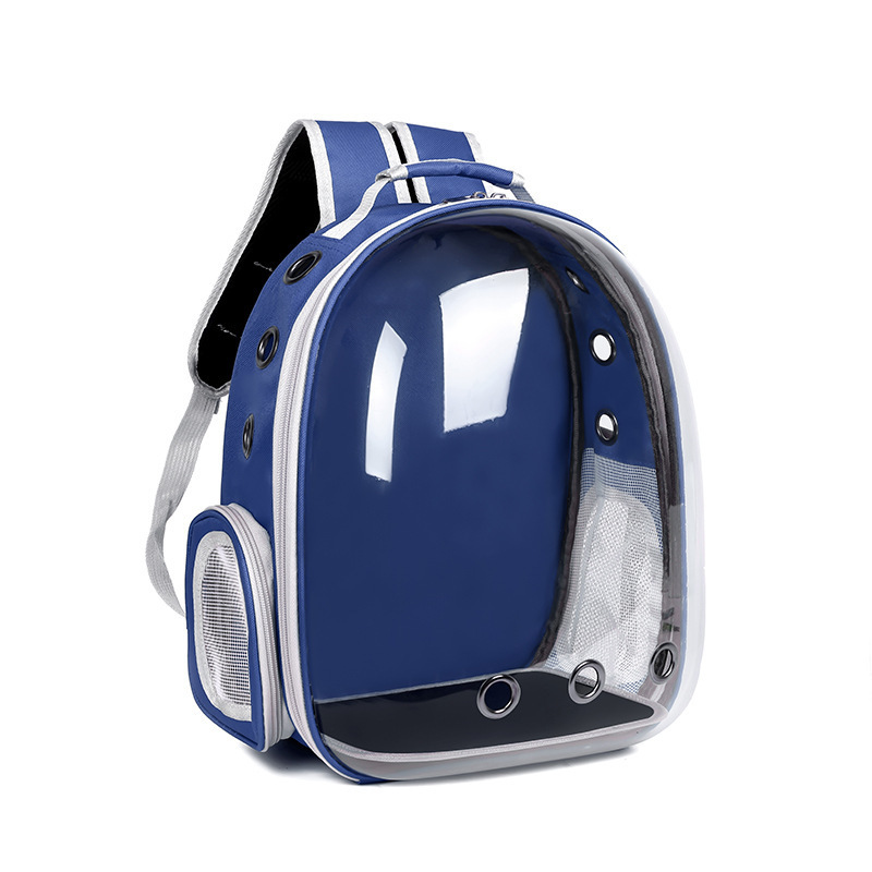 WholesaleTransparent Cat Bag Go Out Portable Pet Bag Comfortable Shoulder Space Capsule Cat clear backpack