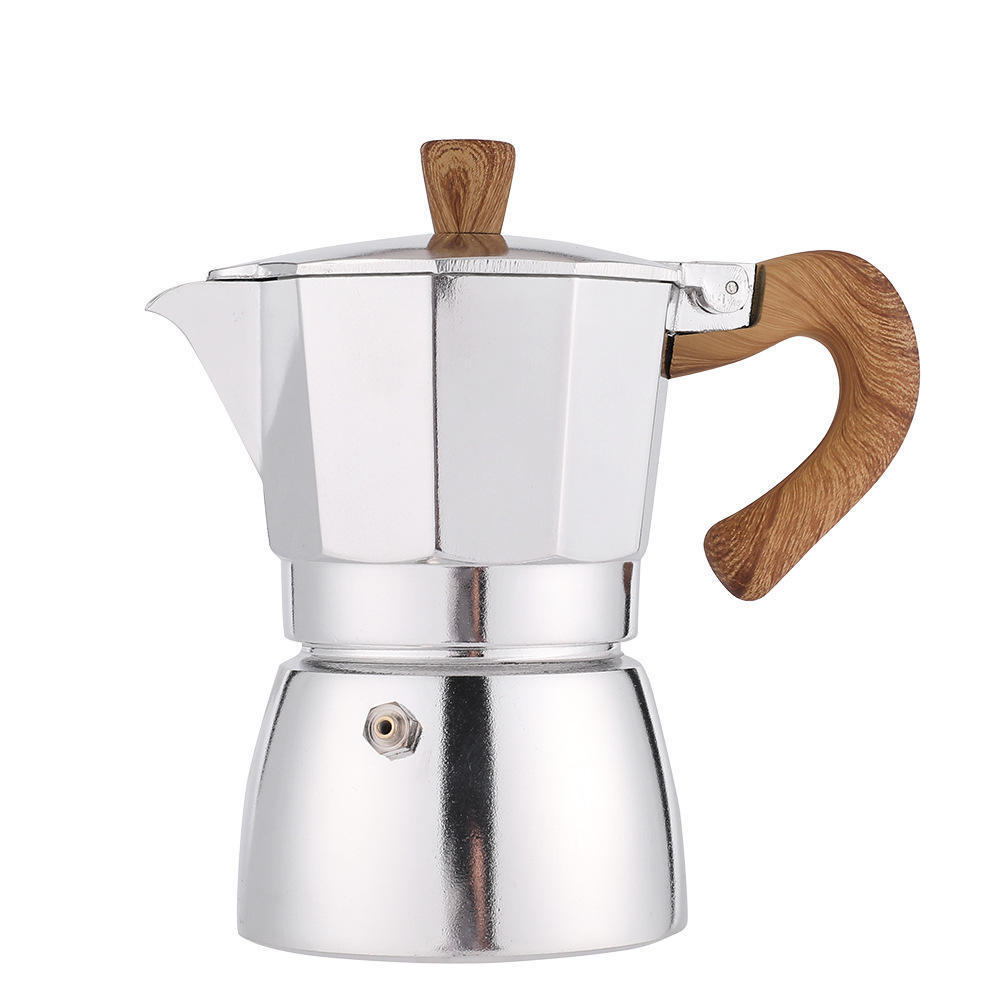 HUAMU Pressure Extraction Cuban Italian Espresso Greca Coffee Maker - Percolator Stove Top Moka Pot