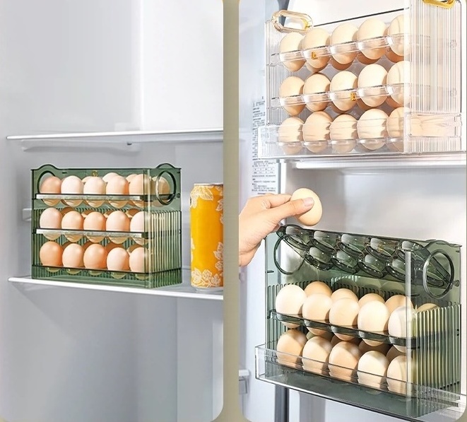 Kitchen organizer egg holder eggs storage egg storage container for refrigerator