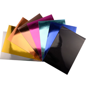 A4 250Gsm 10 sheets/bag Mirror Scrapbook Paper gold  Mirror Cardstock Paper For Diy Cake card