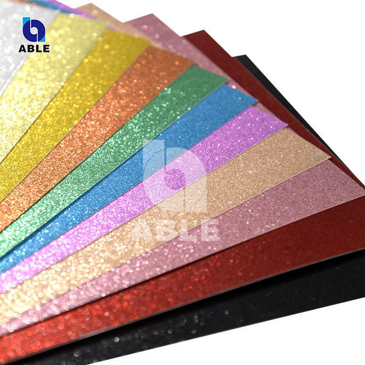 Wholesale 20*30cm A4 Self- Adhesive Paper Glitter Cardstock Sticker