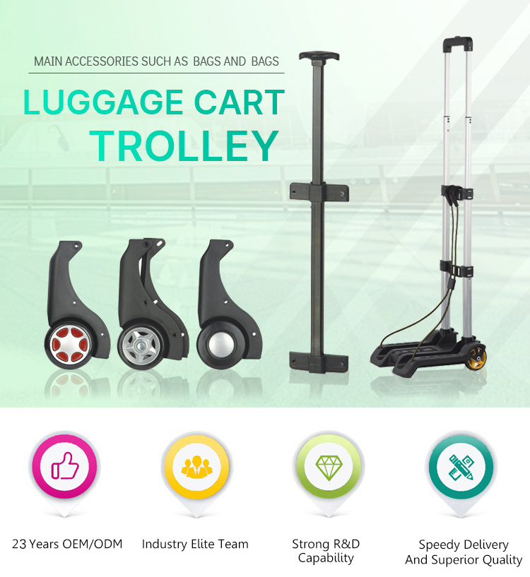 New Mini Lightweight  Luggage Cart Shopping Portable Trolley Cart Foldable Hand Truck Trolley