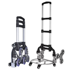 Multifunctional trolley 6 wheel stair climbing trolley folding portable small cart incoming material trolley