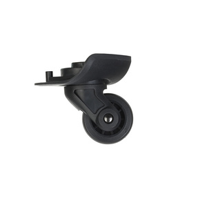 Black Swivel Plastic Luggage Wheels 50mm Detachable Trolley Caster for Luggage Suitcase 360 Degree Rotating PVC suitcase