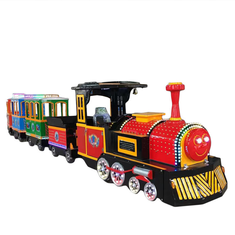 Amusement Sightseeing Park Rides Trackless Train For Sale