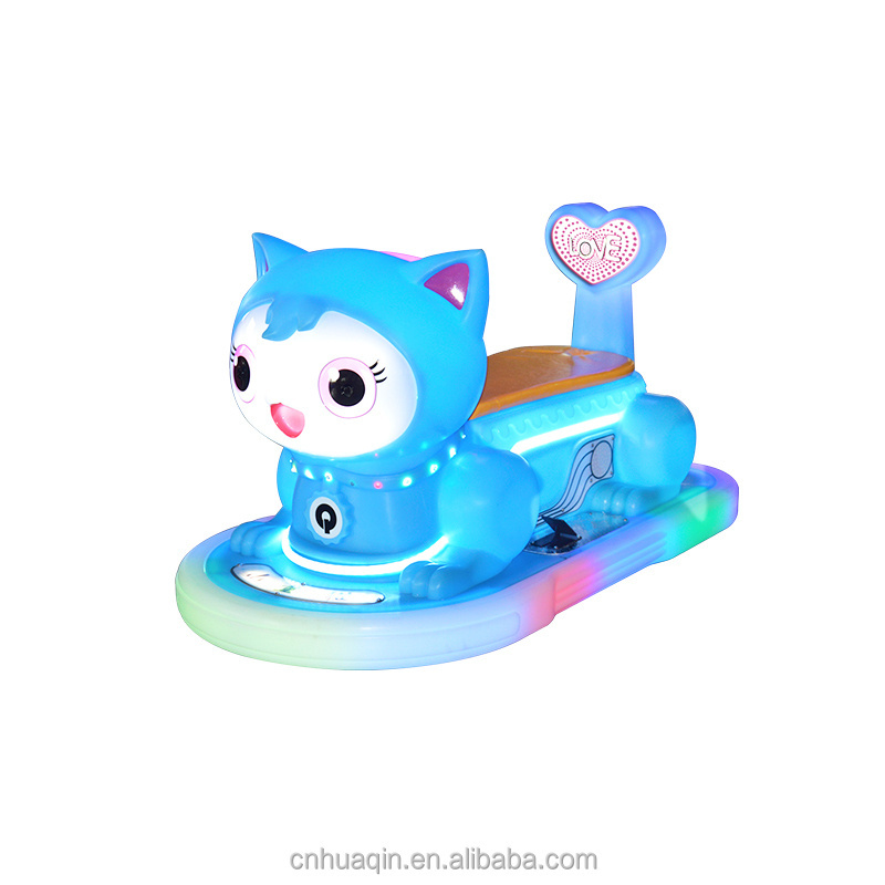 Amusement Park Products portable cat shape  electric rides on car for shopping centers