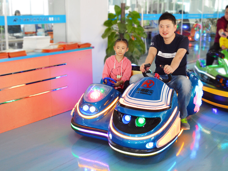 Attractive Indoor and Outdoor electric 24V Amusement Park Ride Parent-kid Motorcycle riding