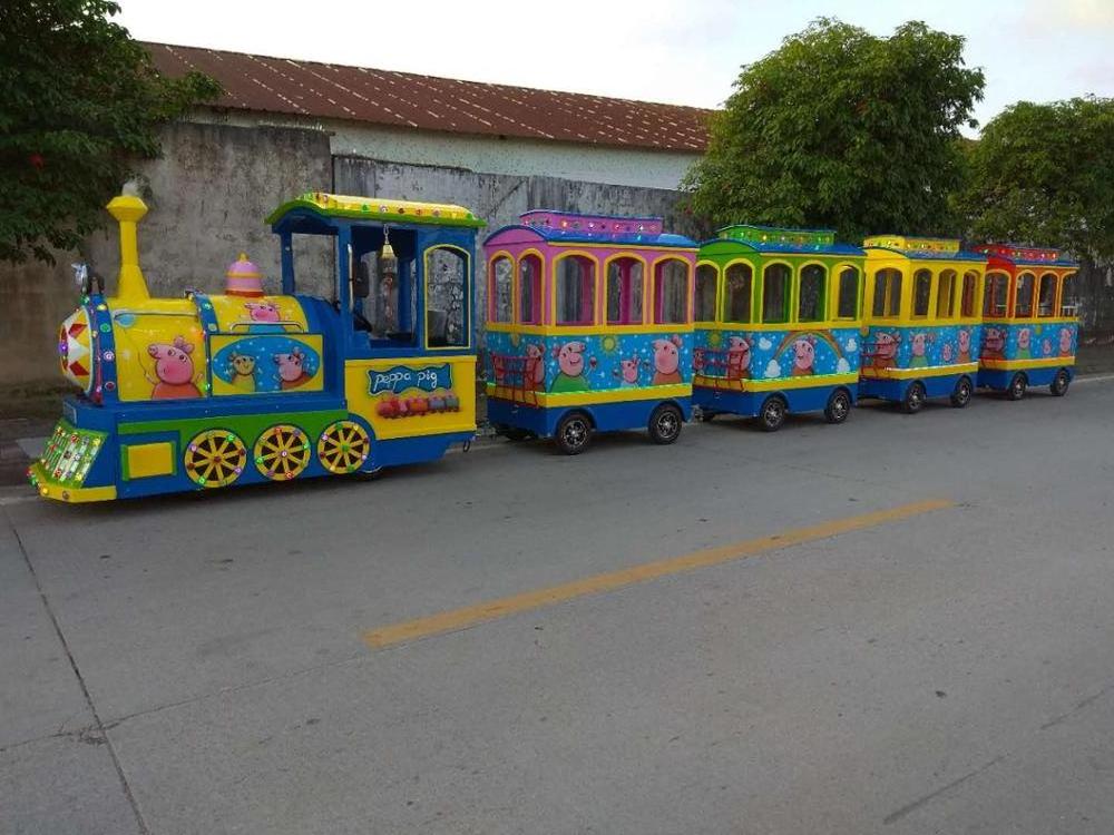 Amusement Sightseeing Park Rides Trackless Train For Sale