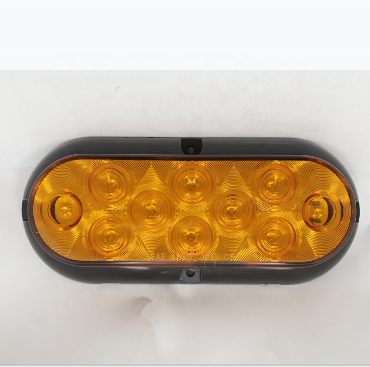 6 inch Oval LED stop tail turn lights Rear stop turn tail brake lamps  submersible truck trailer bus rv ute utv motorhome