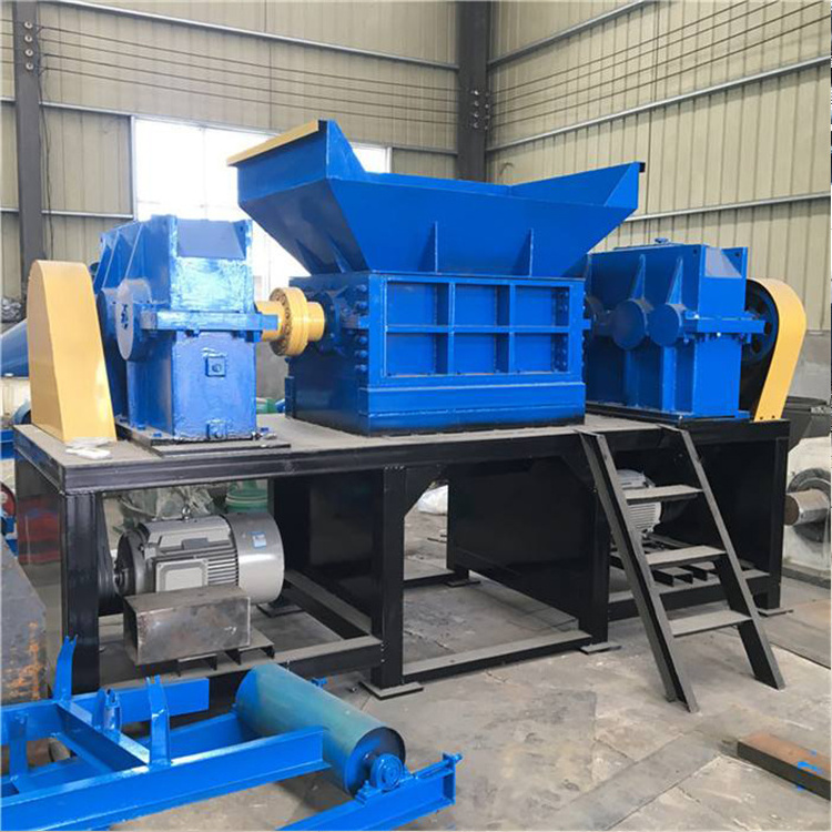 Hot Sale Redial Tyre Shredder Rubber Tires Crusher And Grind Powder Machine Double Shaft Shredding Machine