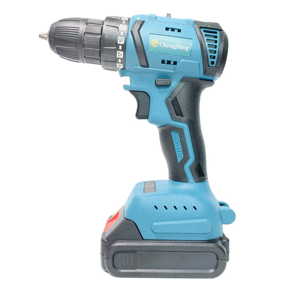 80N.m Torque High Power Lithium Cordless Impact Drill Rechargeable High Speed Electric Hand Drill Brushless Electric Screwdriver