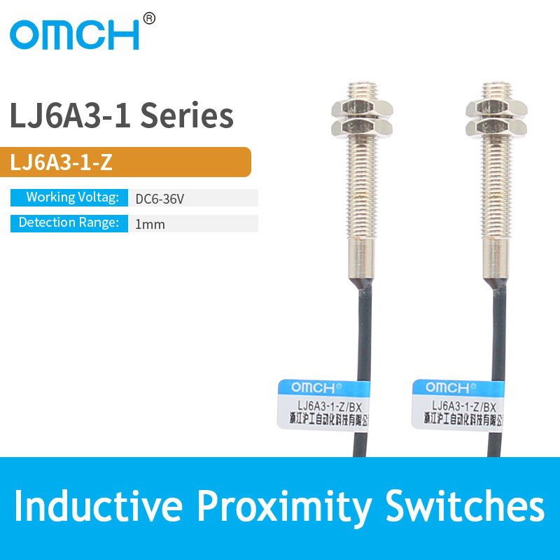 OMCH M6 Metal inductive switch LJ6A3-1 Proximity Switch Sensor PNP NPN NC NO 6-36V Detection Distance 1mm