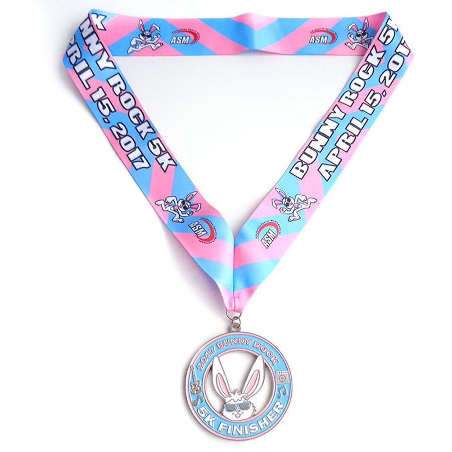 High Quality London Rhythmic Gymnastics Competition Love Heart Shape Design Medal Golden Enamel Sports Gymnastics Medal