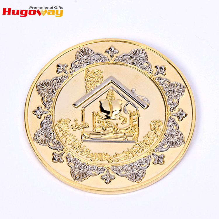 No Minimum Free Design Custom Gold Angel Roman Coins Tungsten Coin