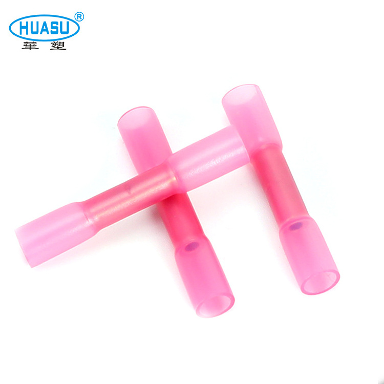 Low Price High quality insulated butt connectors splice crimp electrical marine waterproof heat shrink butt connectors