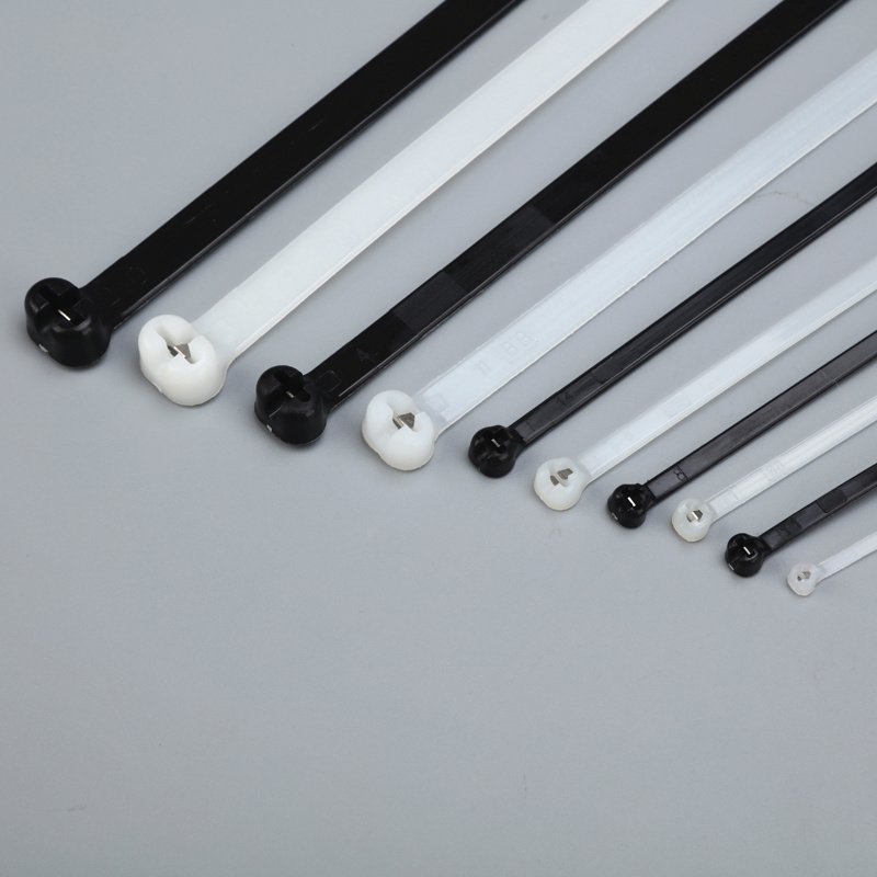 Stainless steel barb nylon cable tie