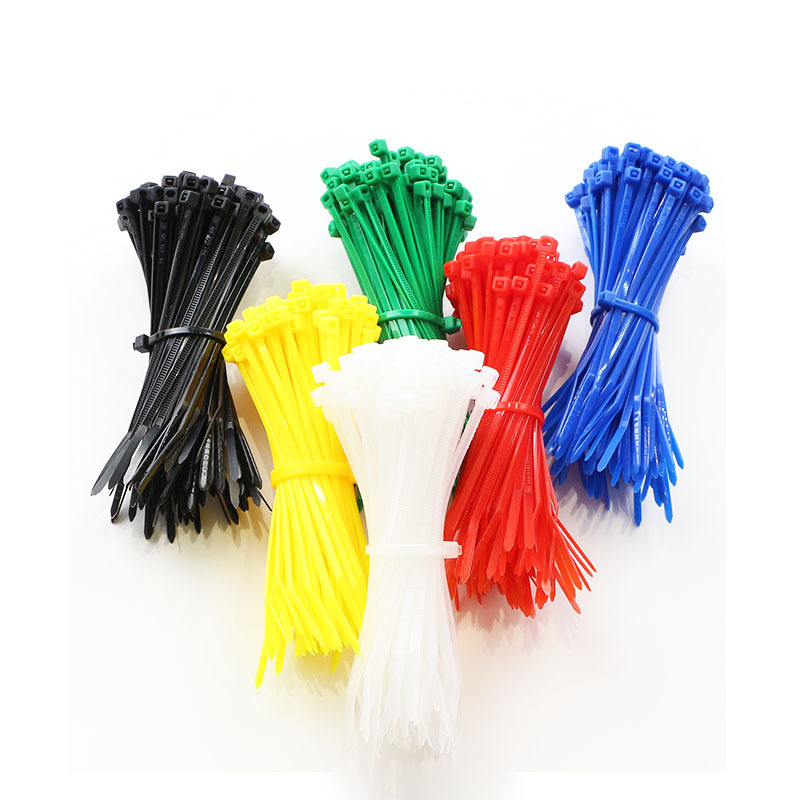 100pcs Cable zipper tie 4.8*200mm,nylon cable tie tensile strength 22kg Tie Cables