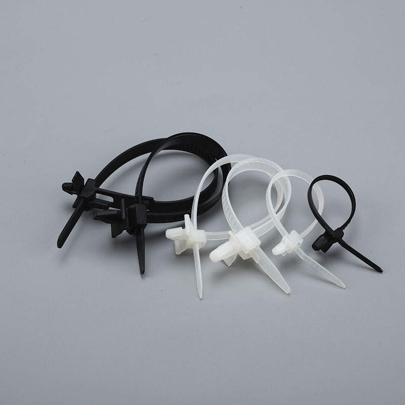 Nylon 66 Cable Zip Ties Manufacturers Customizable Price Self-locking Push Mount Zip Ties