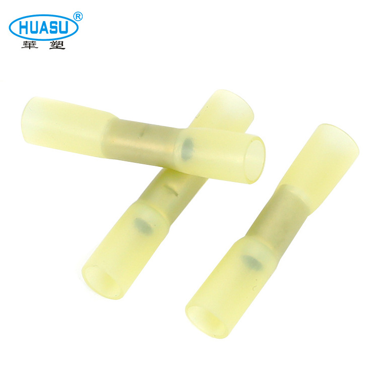 Low Price High quality insulated butt connectors splice crimp electrical marine waterproof heat shrink butt connectors