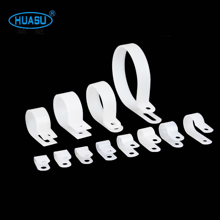 Cable Fixing Clamp , Plastic Wire Clip Cable Clip Cord Clamp , Electric Cable Clamp