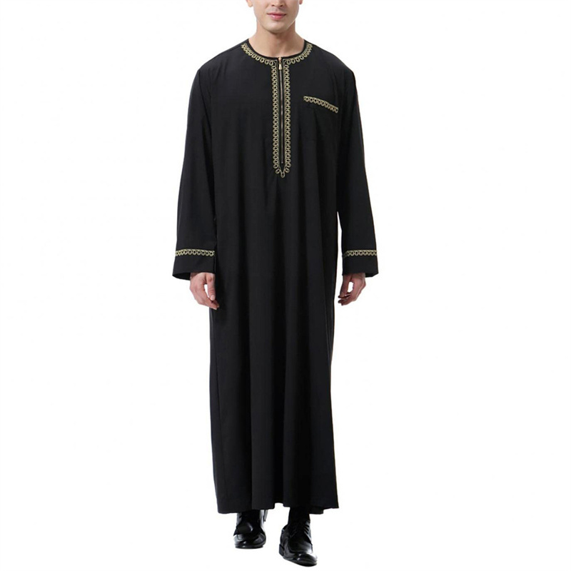 Wholesale Custom New Arrival Muslim Dress Men Islamic Clothing Men White Muslim Abaya Dubai Men Abaya Wholesale