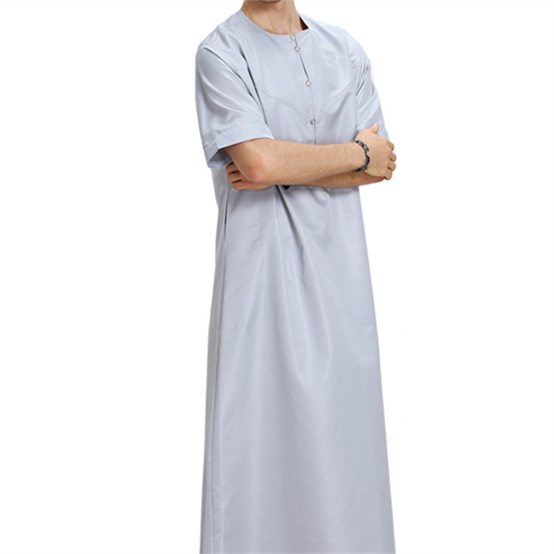 Luxury Gowns Como Crepe Plain Fabric Elrah Malaysia Baju Melayu Slim Fit Kurta Sets For Men